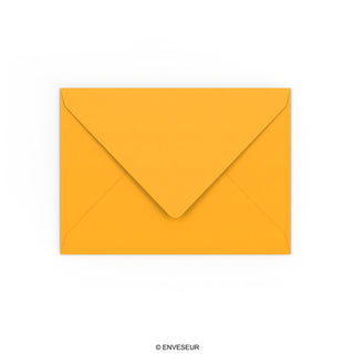 Dark Yellow Gummed V-Flap Envelope (133 x 184mm)