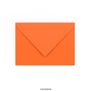 Orange Gummed V-Flap Envelope (133 x 184mm)