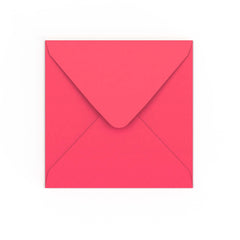 Bright Pink Gummed V-Flap Envelope (155 x 155mm)