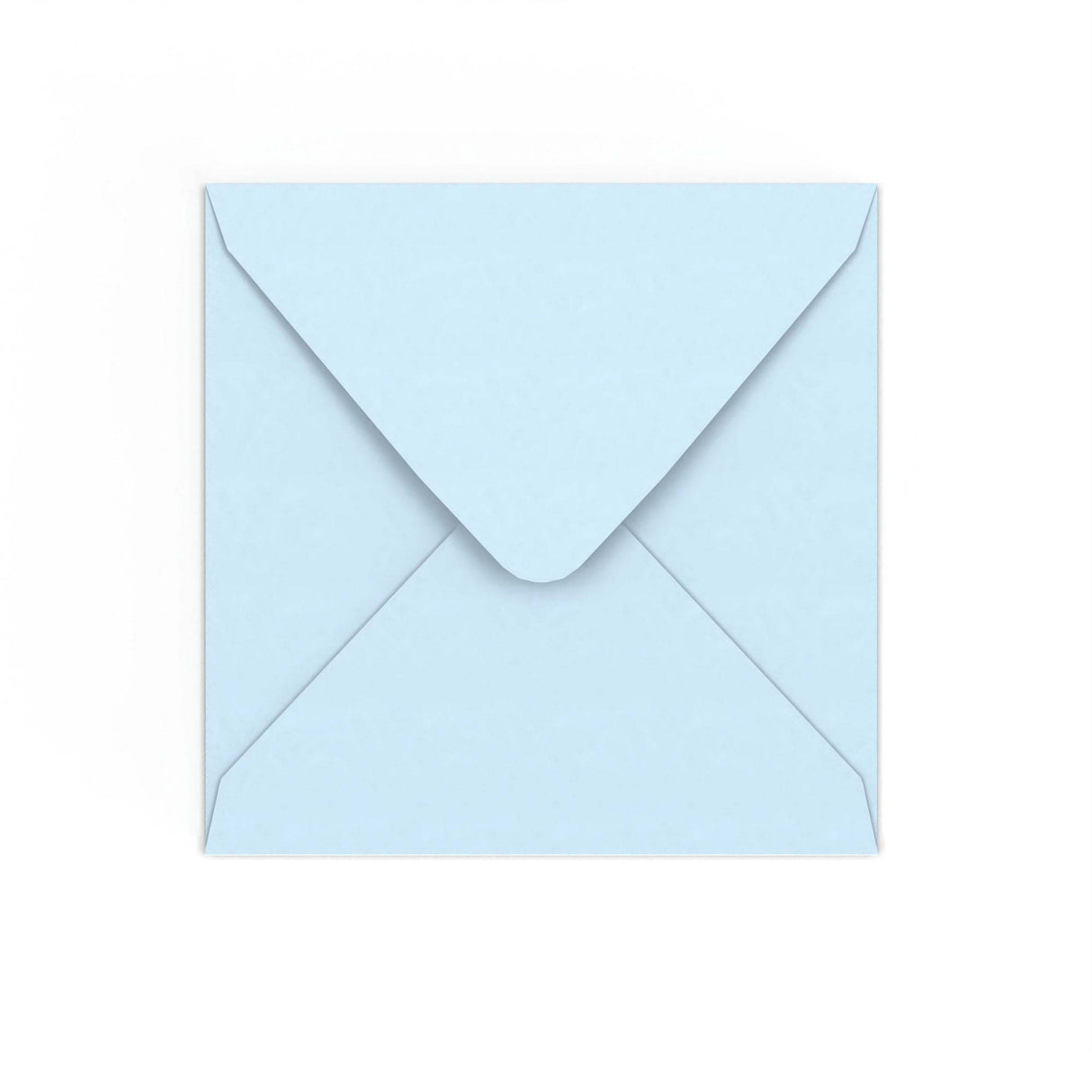 Pale Blue Gummed V-Flap Envelope (155 x 155mm)