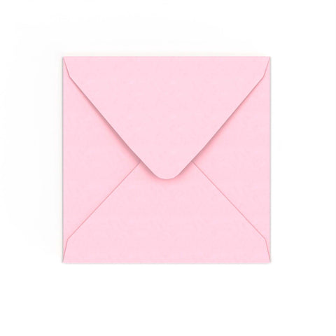 Pale Pink Gummed V-Flap Envelope (155 x 155mm)