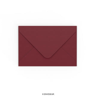 Burgundy Gummed V-Flap Envelope (130 x 130mm)