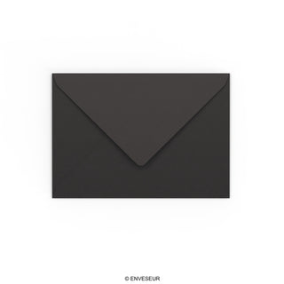 114X162 mm (C6) Black Envelope