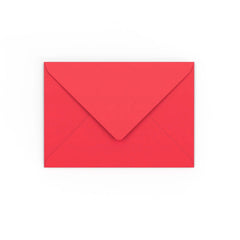 C6 Bright Red Gummed V-Flap Envelope (114 x 162mm)