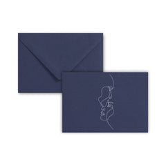 Wedding Envelopes (Love Design) Dark Blue 114 x 162 mm (C6)