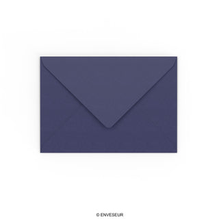 C6 Dark Blue Gummed V-Flap Envelope (114 x 162mm)