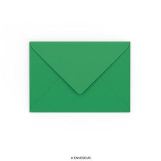 C6 Dark Green Gummed V-Flap Envelope (114 x 162mm)