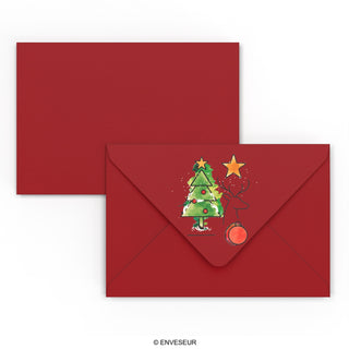 Christmas envelope Toy train