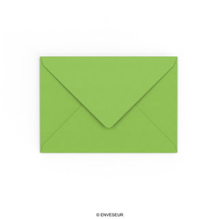 C6 Mid Green Gummed V-Flap Envelope (114 x 162mm)