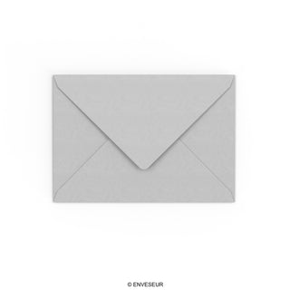 C6 Pale Grey Gummed V-Flap Envelope (114 x 162mm)