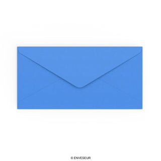 DL Bright Blue Gummed V-Flap Envelope (110 x 220mm)