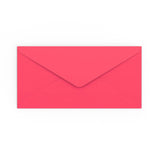 DL Bright Pink Gummed V-Flap Envelope (110 x 220mm)