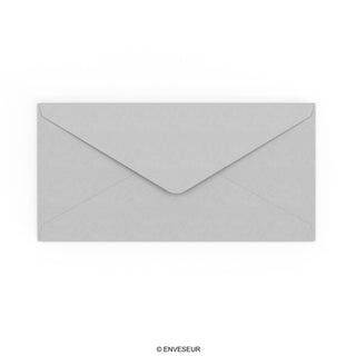 DL Pale Grey Gummed V-Flap Envelope (110 x 220mm)