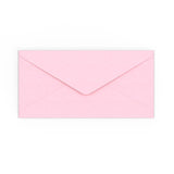DL Pale Pink Gummed V-Flap Envelope (110 x 220mm)