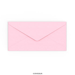 DL Pale Pink Gummed V-Flap Envelope (110 x 220mm)