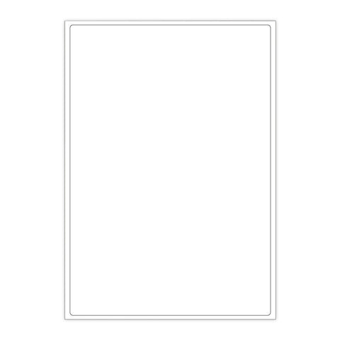 White Adhesive Labels White 199.60 x 289.10 mm (1 label)