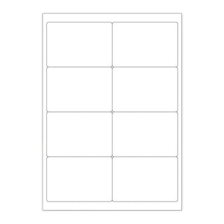 White Adhesive Labels White 99.10 x 67.70 mm (8 labels)