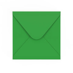 Mid Green Gummed V-Flap Envelope (140 x 140mm)