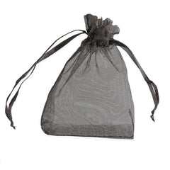 Organza Bags Black 90 x 70 mm