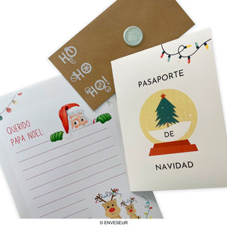 Christmas Passport, Envelope B02DL-CH1, Santa's Letter & Wax Seal
