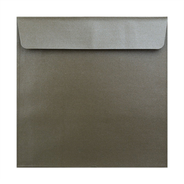 Pearlescent Envelopes Taupe Brown 170 x 170 mm Peel and Seal