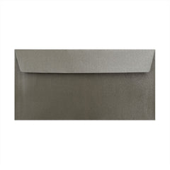 Pearlescent Envelopes Taupe Brown 110 x 220 mm (DL) Peel and Seal