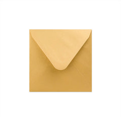Pearlescent Envelopes Gold 120 x 120 mm Gummed