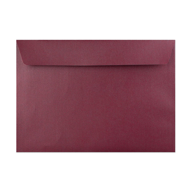 Pearlescent Envelopes Bordeaux 162 x 229 mm (C5) Peel and Seal