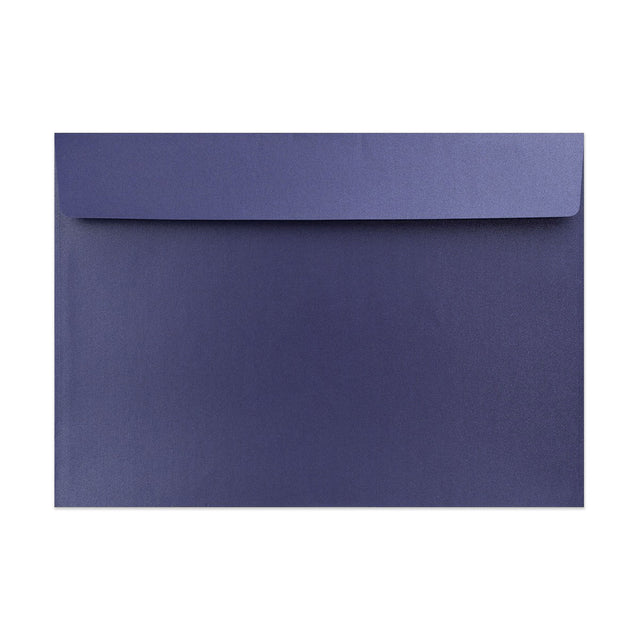 Pearlescent Envelopes Dark Blue 229 x 324 mm (C4) Peel and Seal