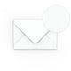 White Hammer Gummed V Flap Envelope (65 x 94mm)