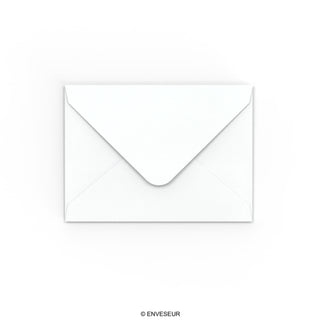 C7 White Hammer Gummed V-Flap Envelope (82 x 113mm)