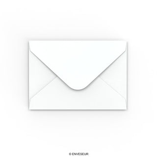 C6 White Hammer Gummed V-Flap Envelope (114 x 162mm)