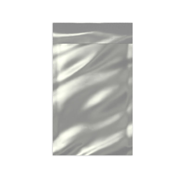 Metallic Finish Foil Bags Silver 229 x 114 mm