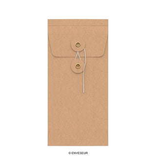 String and washer gusset envelopes