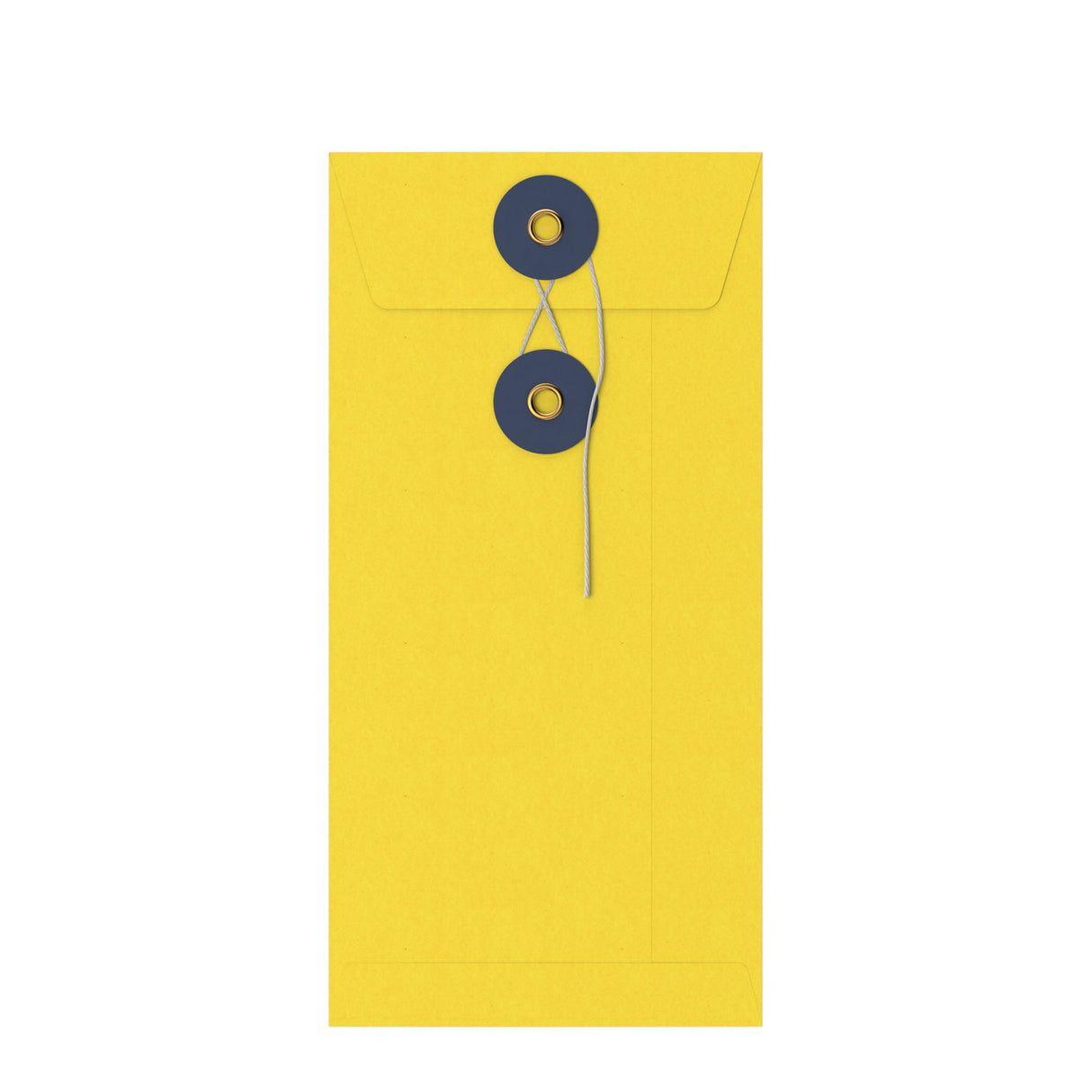 Coloured envelopes with string and washer closure