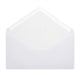 Paper Lined Envelopes White + White Fancy Paper 110 x 220 mm (DL)